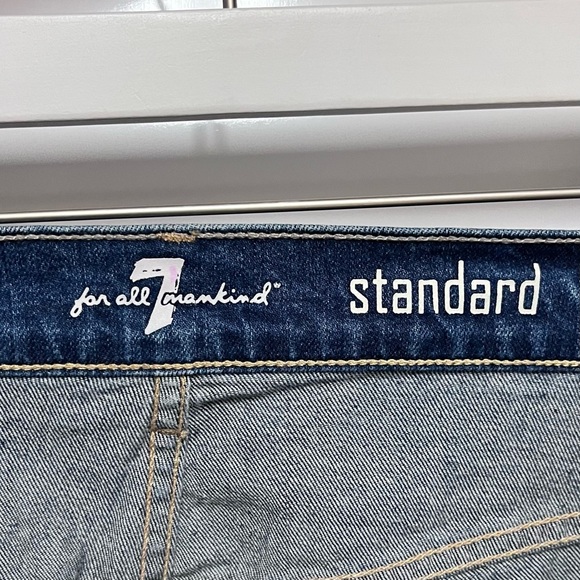 7FAM 7 For All Mankind Mens Standard Button Fly Jeans Straight Leg 34x31 Classic - Picture 10 of 16